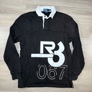 Vintage Polo Ralph Lauren Rugby Shirt R3 067 Long Sleeve Men's M‎ Custom Fit